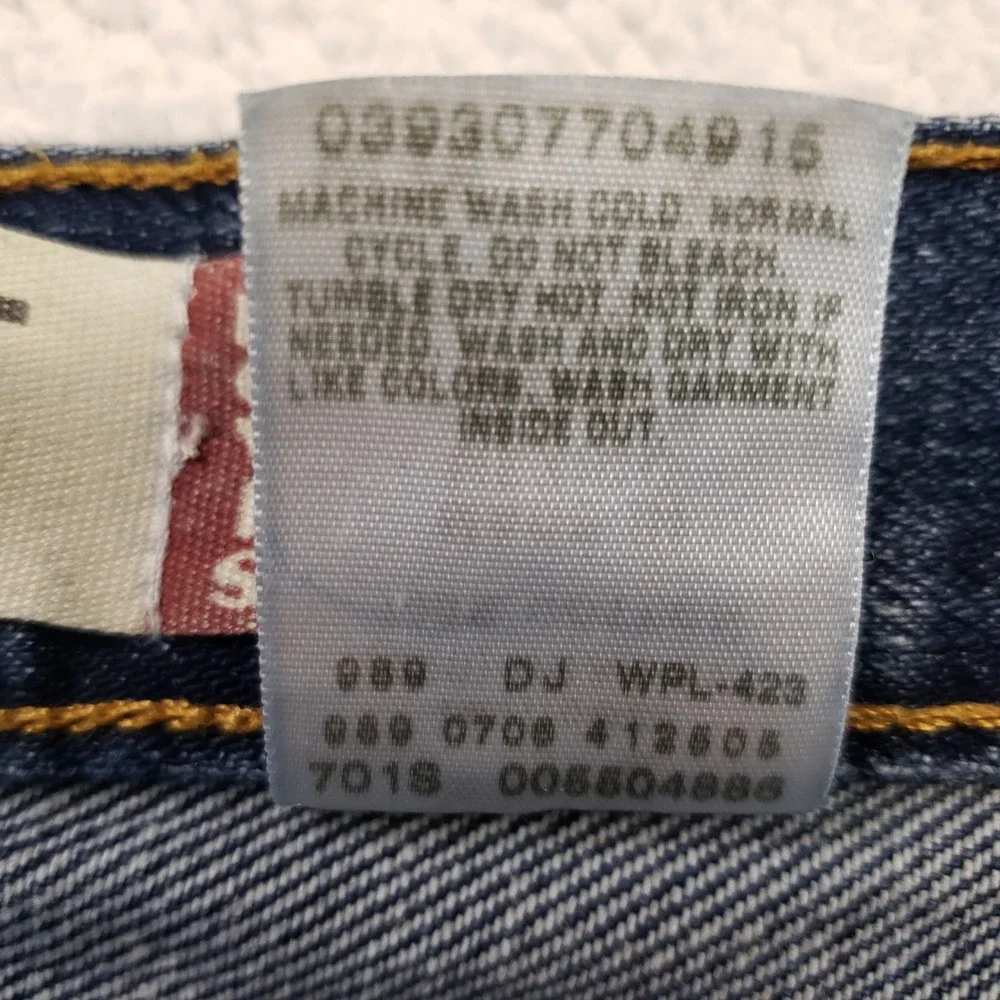 Levi's 550 Relaxed Fit Jeans Mens 36x34 Blue Dark Wash Tapered Leg Denim Y2K
